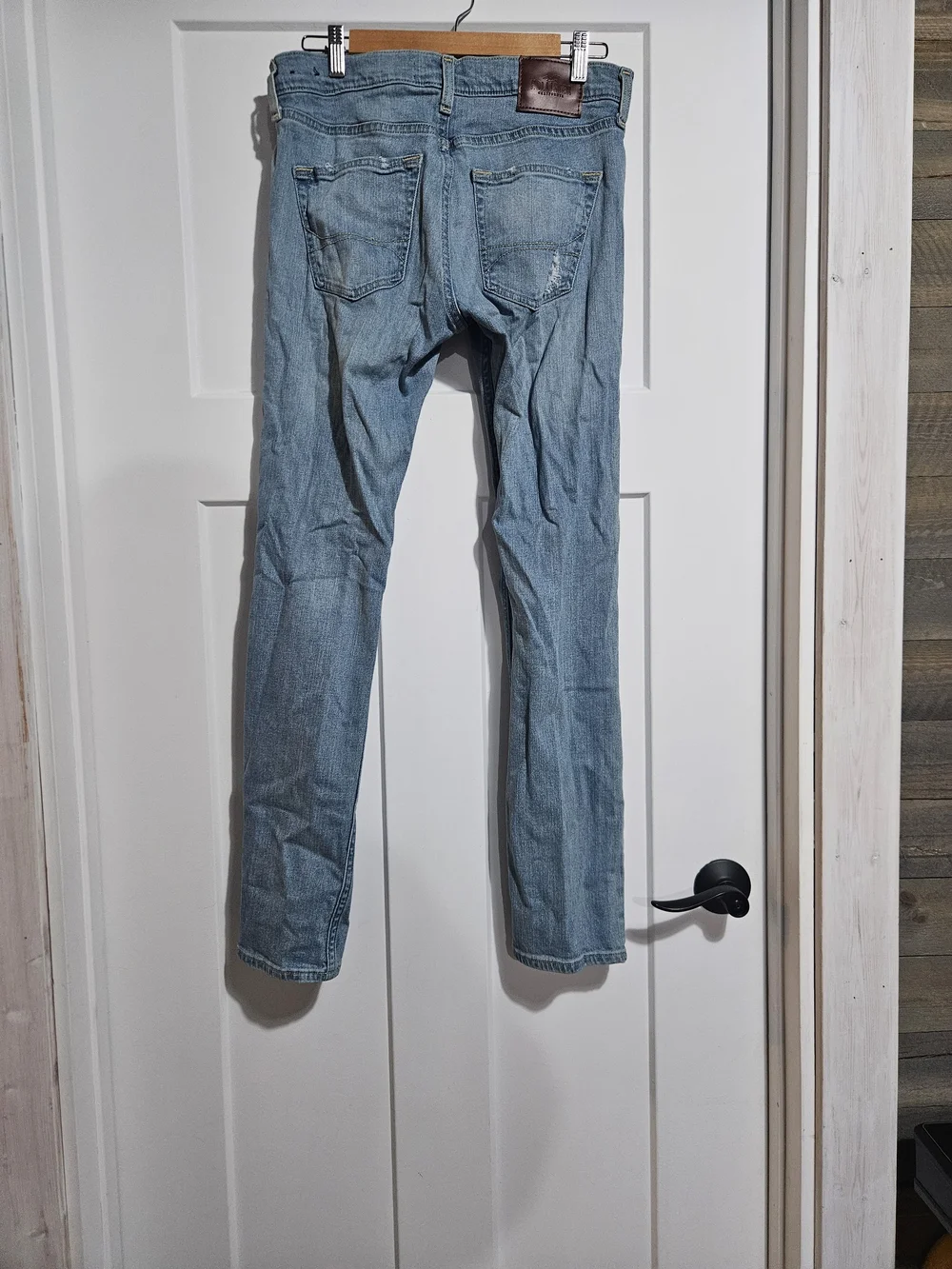Hollister Light Blue Distressed Men's Jeans